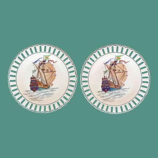 Set of Ten Nautical Wedgewood Plates - Image 4